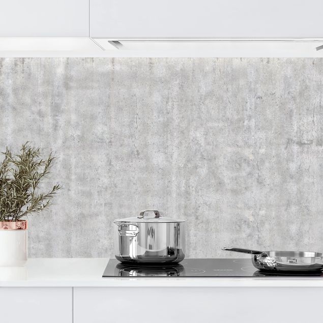 Kitchen Large Wall With Concrete Look