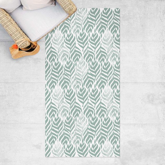 Outdoor rugs Vintage Pattern Branch With Leaves