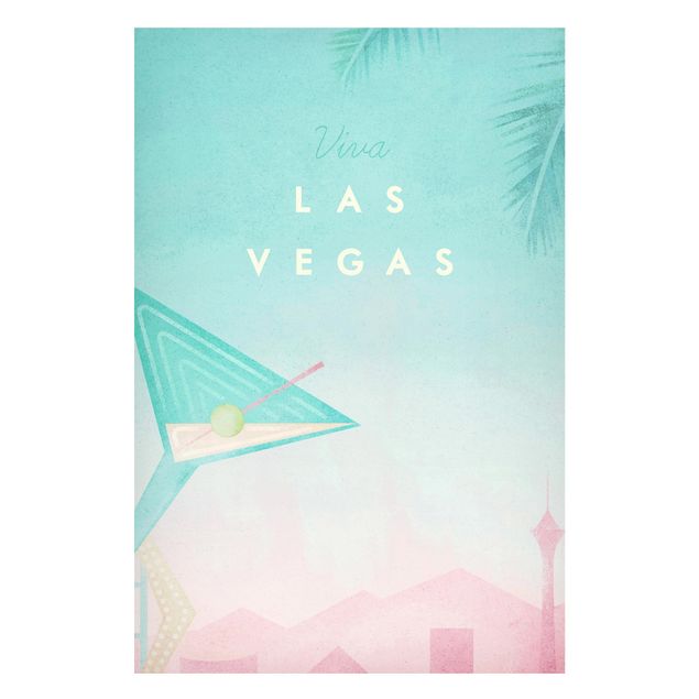 Art prints Travel Poster - Viva Las Vegas