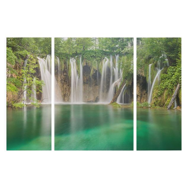 Contemporary art prints Waterfall Plitvice Lakes