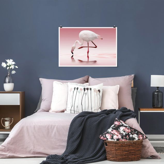 Prints modern Flamingo Dance