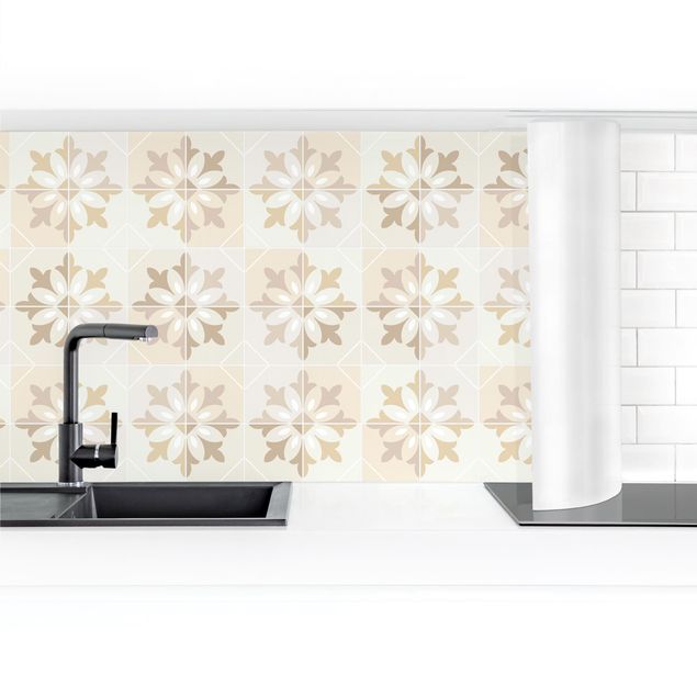 Kitchen splashback abstract Geometrical Tiles - Matera