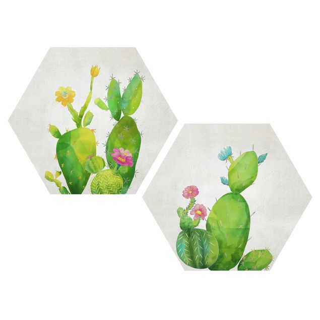 Floral picture Cactus Family Set I