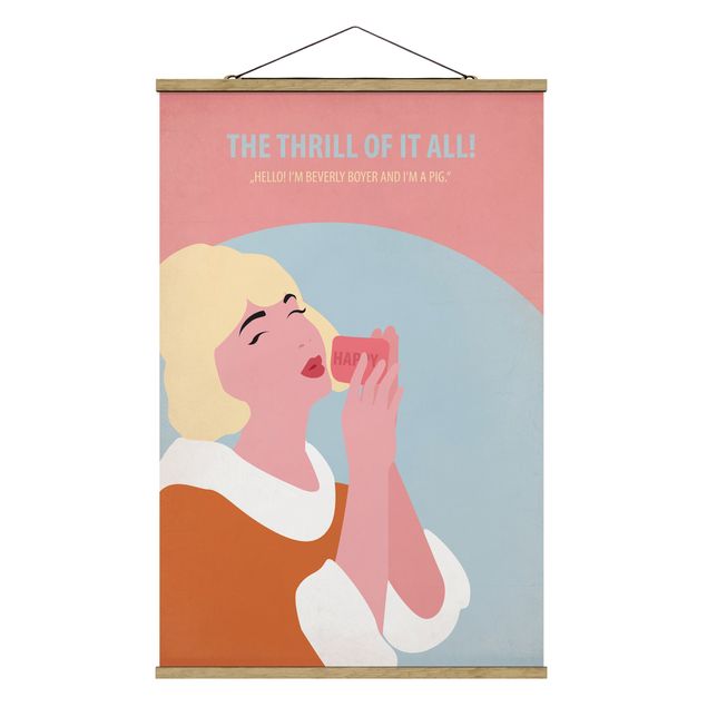 Portrait canvas prints Film Poster The Thrill Of It All!