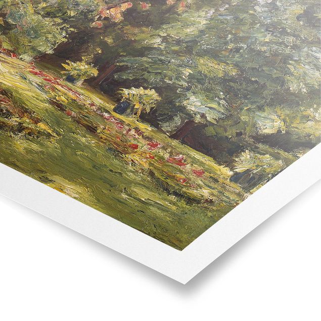 Trees on canvas Max Liebermann - Flower Terrace Wannseegarten