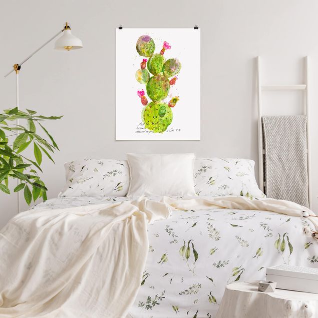 Prints floral Cactus With Bibel Verse III
