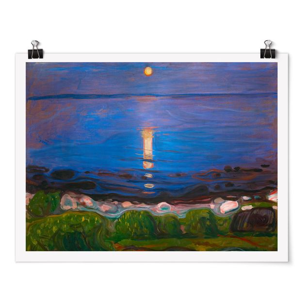 Art styles Edvard Munch - Summer Night By The Beach