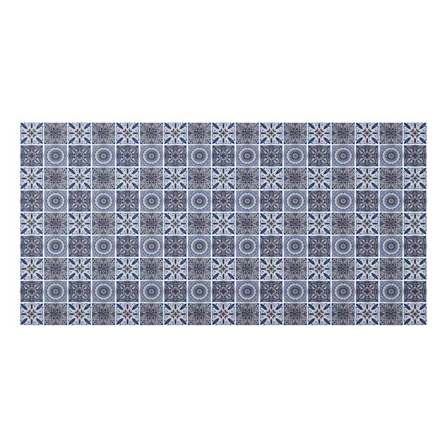 Glass splashback art print Oriental Mandala Pattern Mix With Blue And Gold