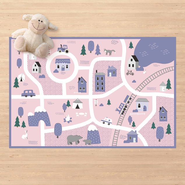 outdoor mat Playoom Mat Village - Off To The Countryside