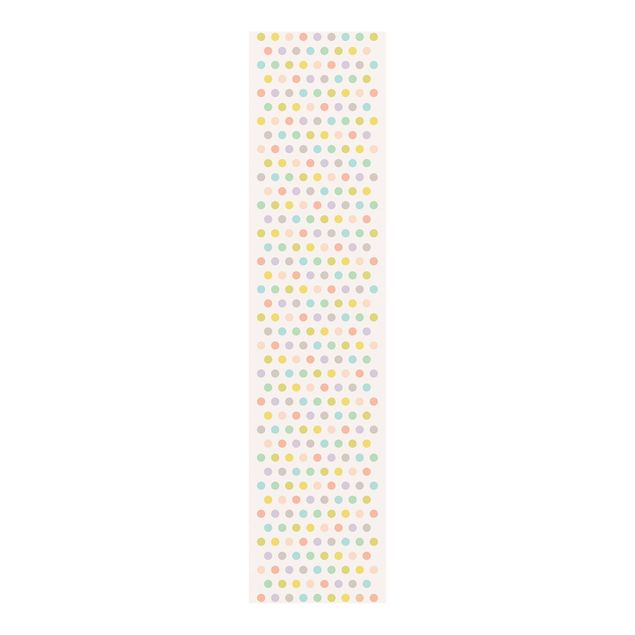 Patterned curtain panels No.Yk61 Points Pastel