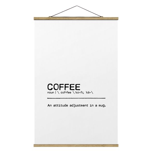 Modern art prints Definition Coffee Attitude