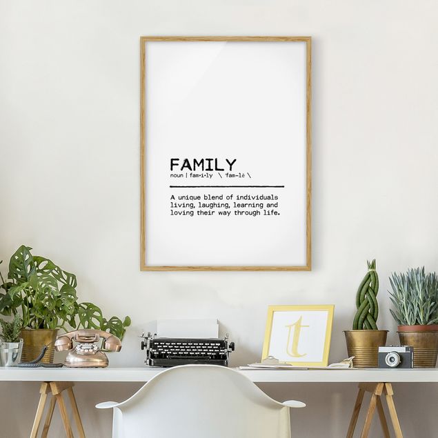 Art prints Definition Family Unique