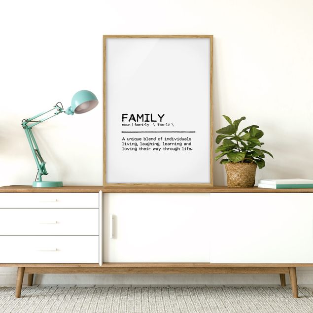 Family print Definition Family Unique