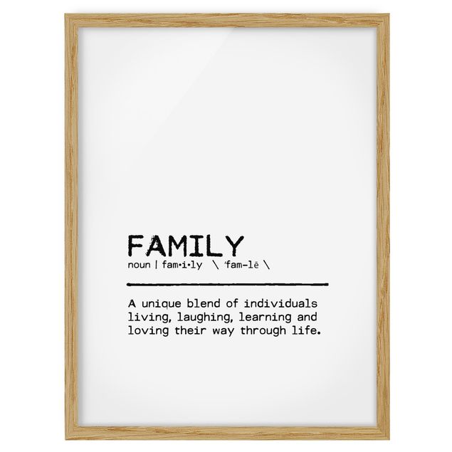 Prints quotes Definition Family Unique