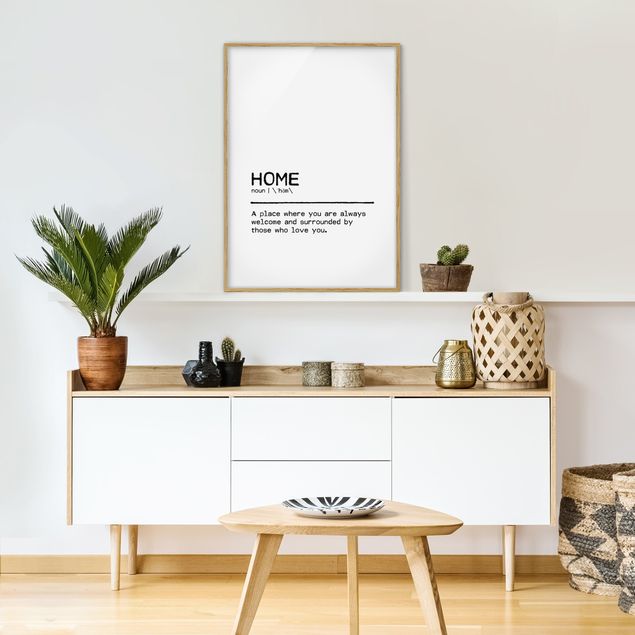 Quote wall art Definition Home Welcome