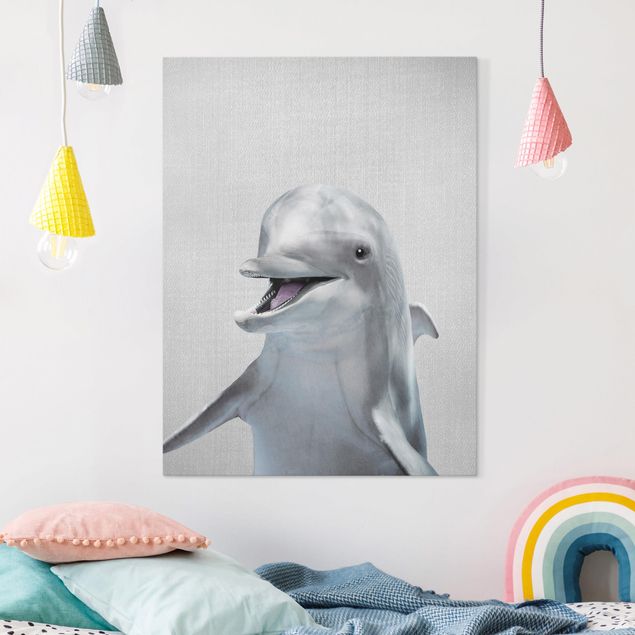 Canvas prints fishes Dolphin Diddi