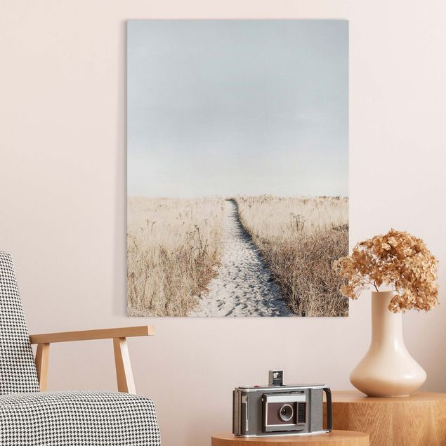 Landscape canvas prints The path to the beach
