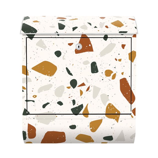 Letterboxes Detailed Terrazzo Pattern Leghorn