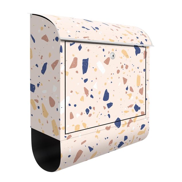 Letterboxes creme Detailed Terrazzo Pattern Padua