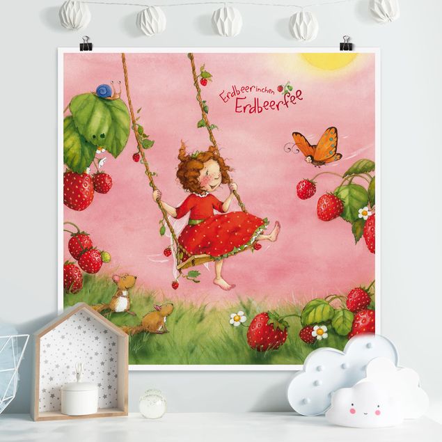 Prints nursery Little Strawberry Strawberry Fairy - Tree Swing