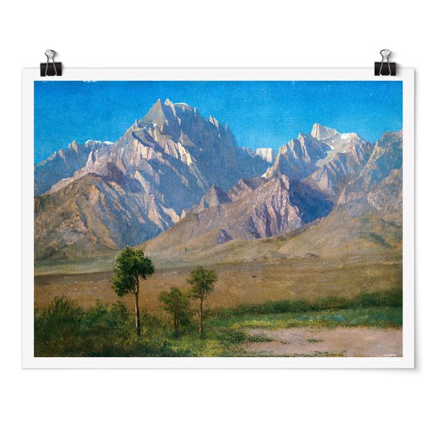 Mountain prints Albert Bierstadt - Camp Independence