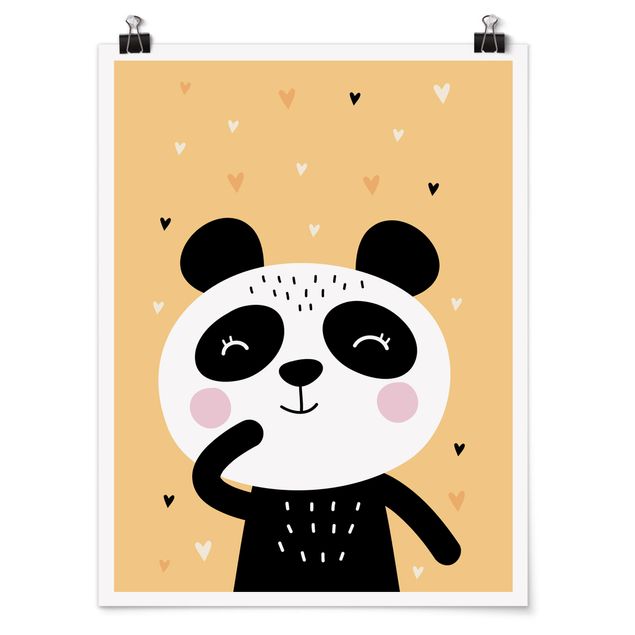 Nursery wall art The Happiest Panda