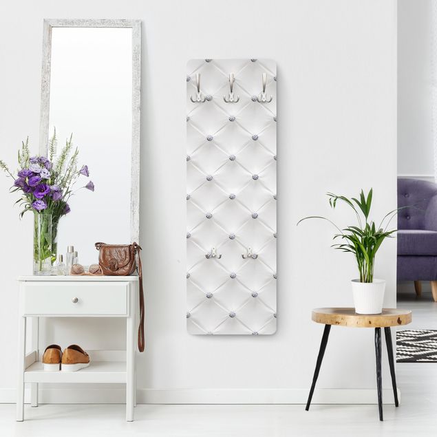 Wall mounted coat rack Diamond White Luxury