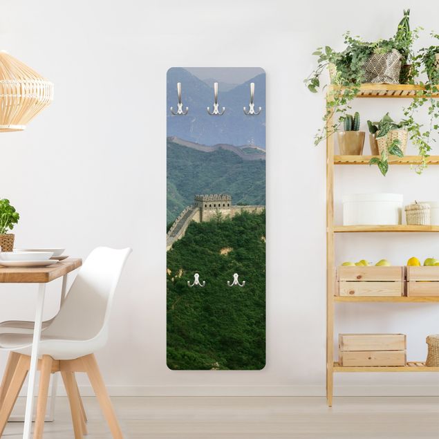 Wall mounted coat rack green The Great Wall Of China In The Open