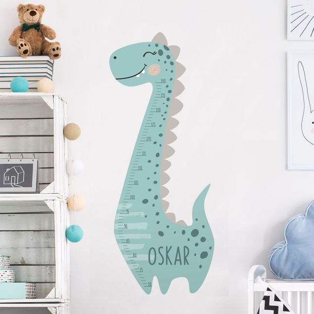 Kids room decor Dino boy pastel with custom name