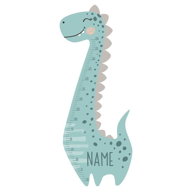 Wall art stickers Dino boy pastel with custom name