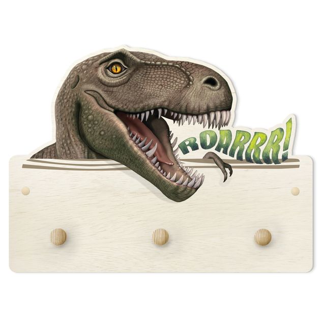 Coat rack for children - Dinosaur T - Rex