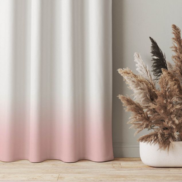 bespoke curtains Dip Dye Pale Pink
