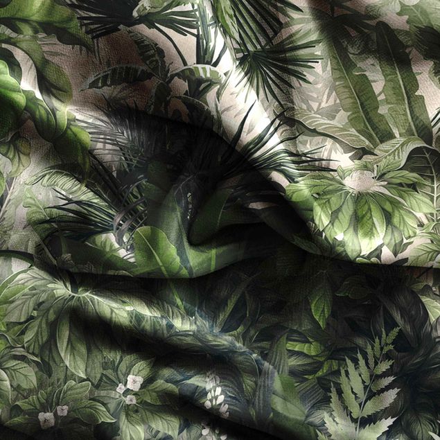 forest curtains Jungle Plants In Green