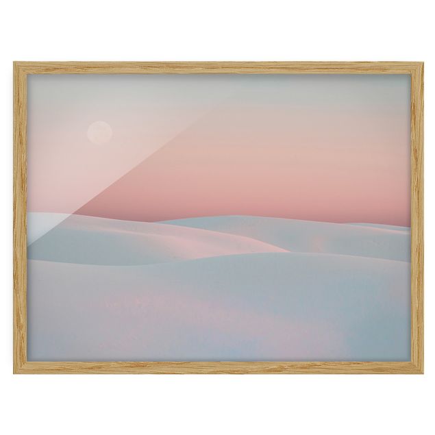 Framed abstract prints Dunes In The Moonlight