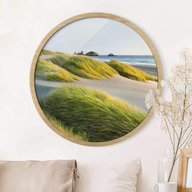 Framed beach pictures Dunes And Grasses At The Sea