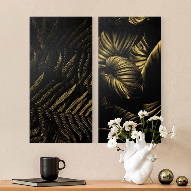 Contemporary art prints Dark Botany Duo