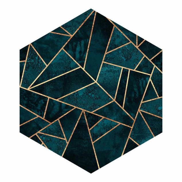 Wallpapers green Dark Turquoise With Gold
