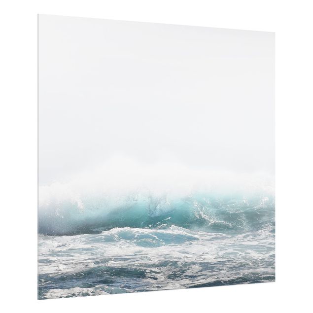 Glass splashback beach Large Wave Hawaii