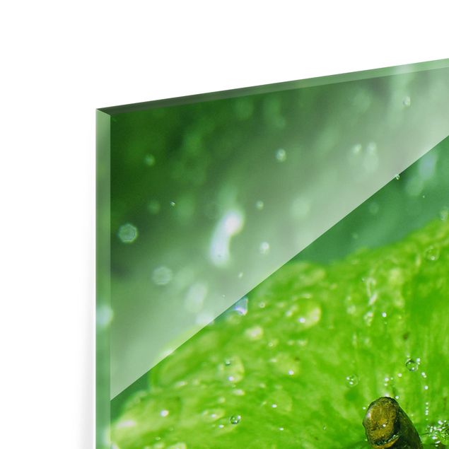 Glass Splashback - Green Apple - Landscape 1:2