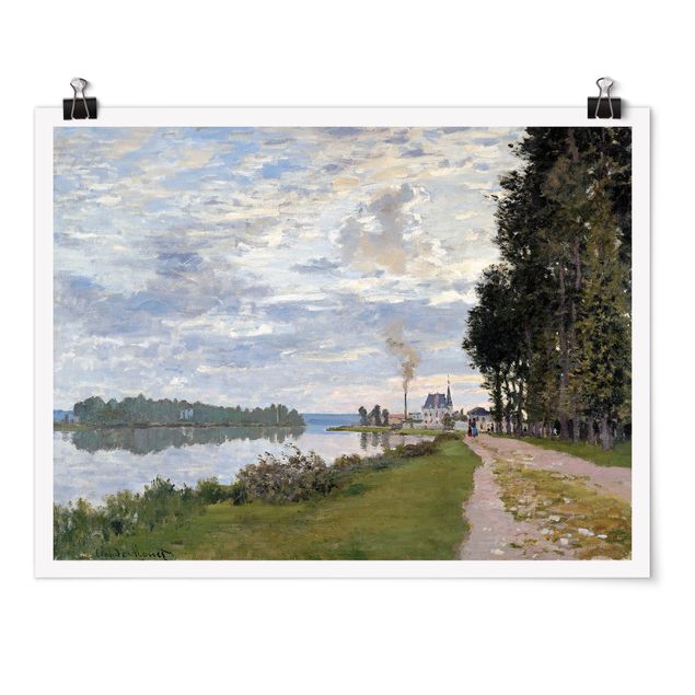 Prints landscape Claude Monet - The Waterfront At Argenteuil