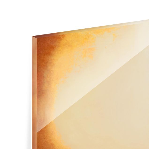 Glass Splashback - Petra Schüßler - Balance Orange Brown - Panoramic