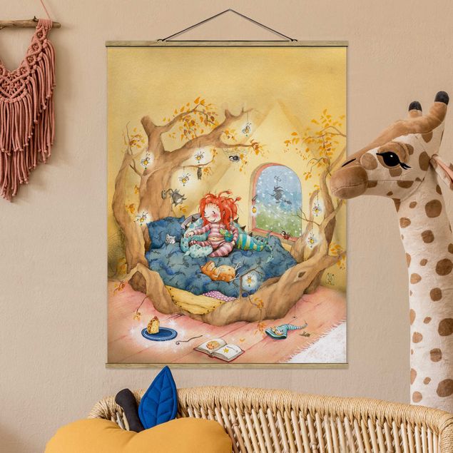 Kids room decor Frida Cuddles With Her Friends