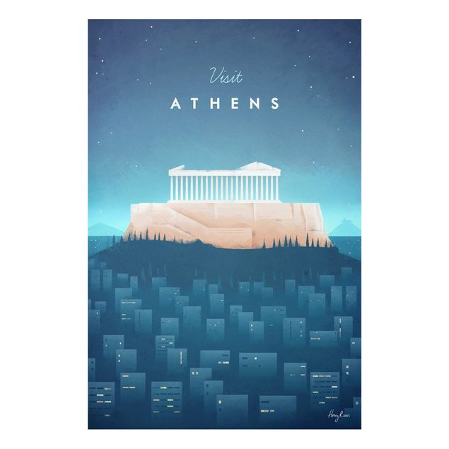 Canvas art Travel Poster - Athens