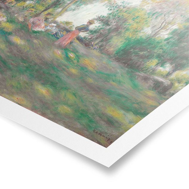 Prints landscape Auguste Renoir - Landscape With Figures