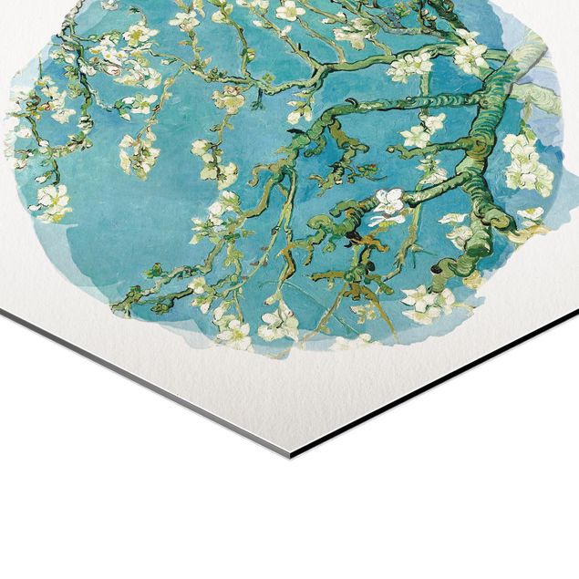 Vincent van Gogh art WaterColours - Vincent Van Gogh - Almond Blossom