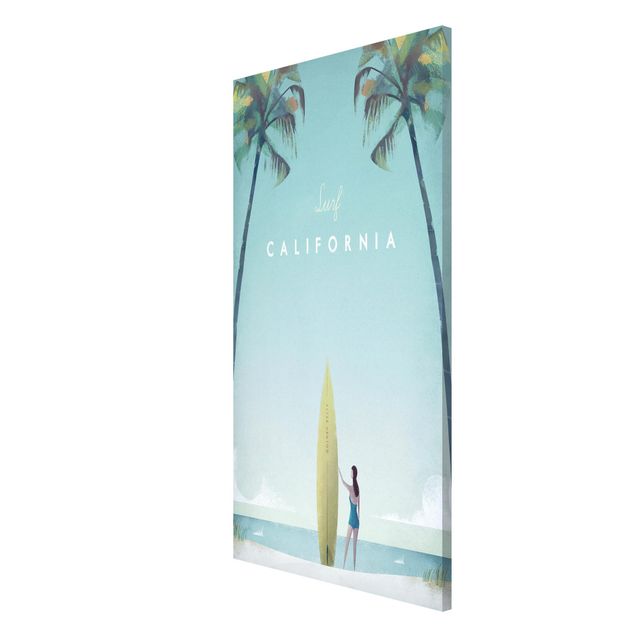 Beach canvas art Travel Poster - California