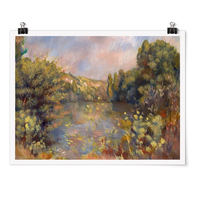 Prints landscape Auguste Renoir - Lakeside Landscape