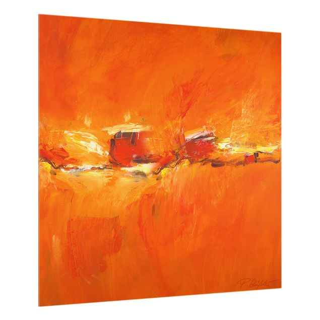 Glass splashbacks Petra Schüßler - Composition In Orange