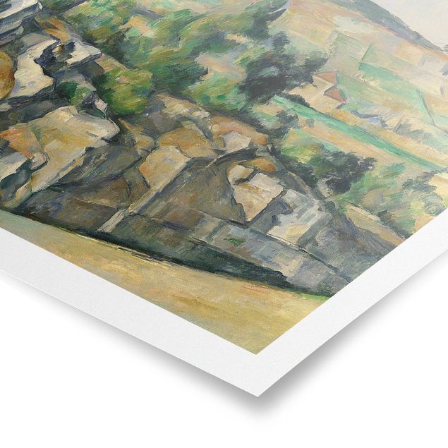 Prints landscape Paul Cézanne - Hillside In Provence
