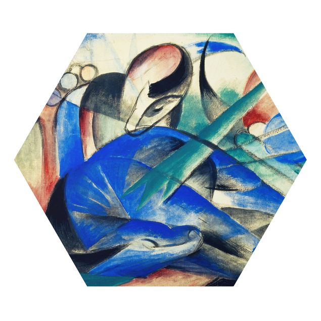 Art posters Franz Marc - Dreaming Horse